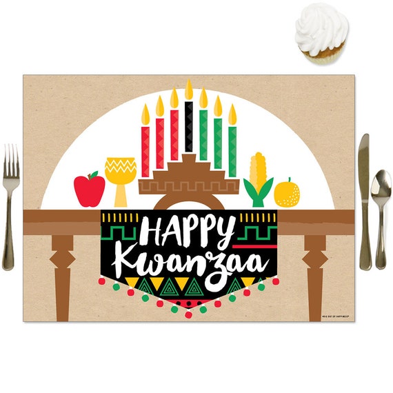 Happy Kwanzaa Linen Table Runners African Heritage Holiday Dining