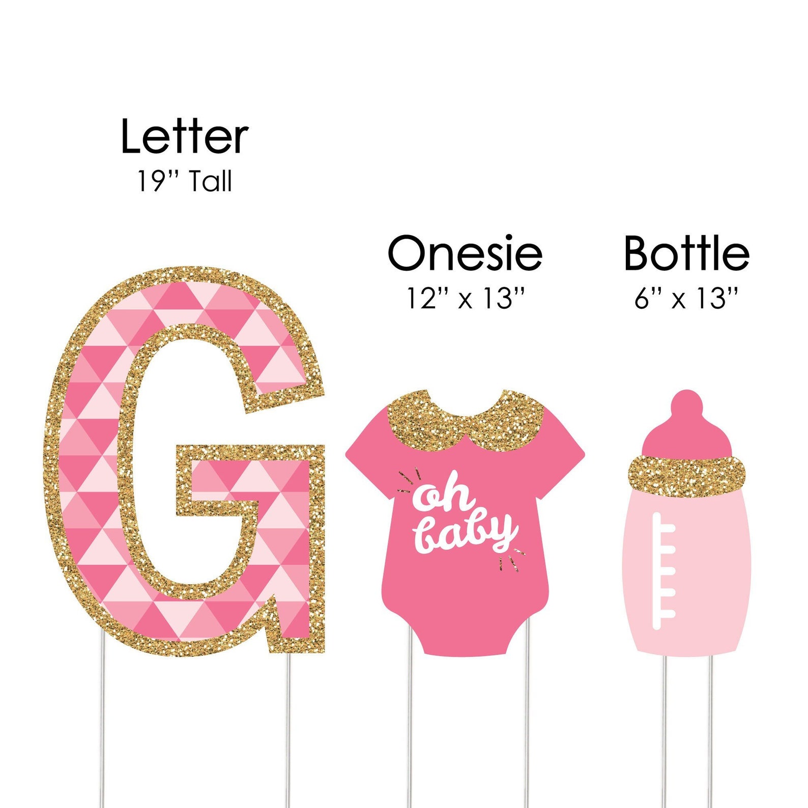 It's A Girl Yard Sign Outdoor Lawn Decoration Girl Etsy