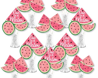 Sweet Watermelon - Fruit Party Centerpiece Sticks - Showstopper Table Toppers - 35 Pieces