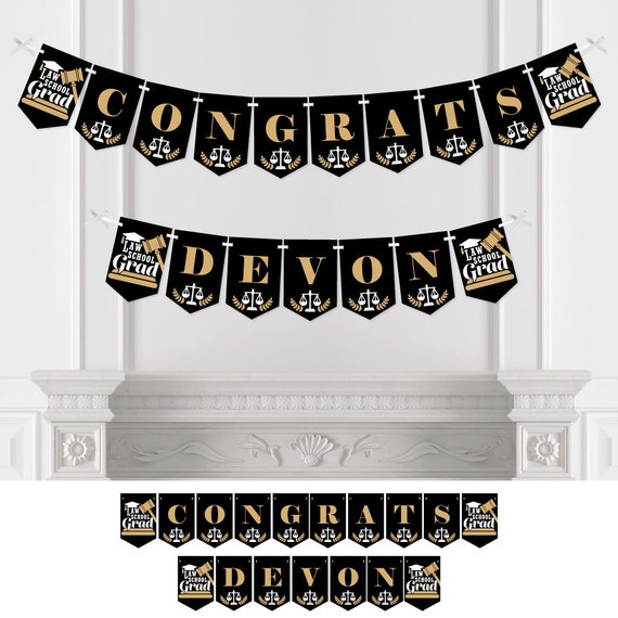 Showstopper Table Toppers 35 Pieces Big Dot of Happiness Law School Grad Future Lawyer Graduation Party Centerpiece Sticks 