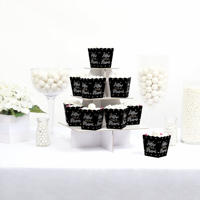 Dream Big Personalized Graduation Treat Candy Boxes Set of 12 Party Mini Favor Boxes