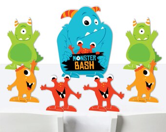 Monster Bash Little Monster Birthday Party Or Baby Shower Etsy 日本