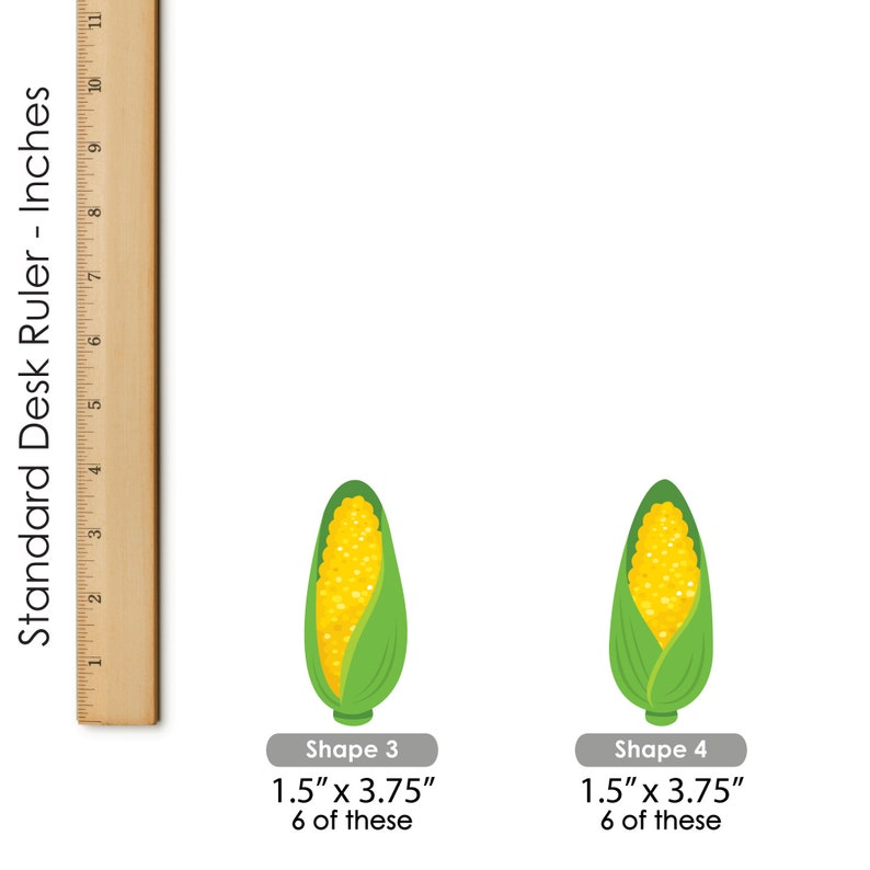 It's Corn - DIY Shaped Fall Harvest Party Cut-outs - 24 Count - Etsy