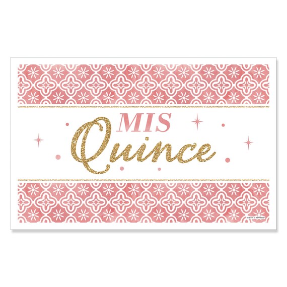 Mis Quince Anos Party Table Decorations Quinceanera Sweet Etsy