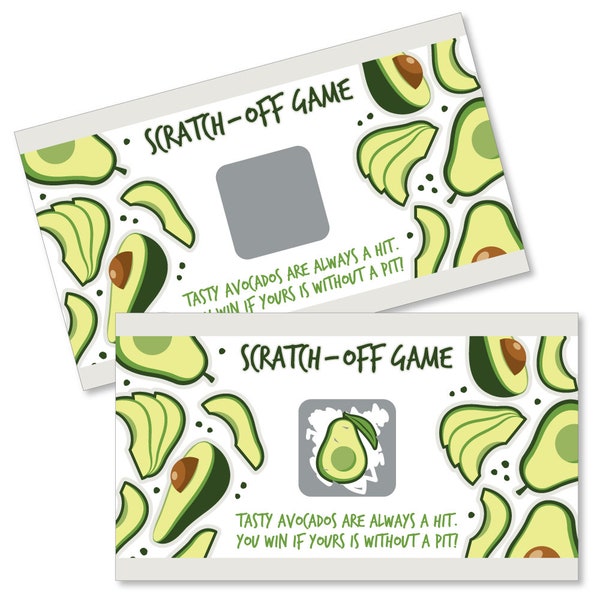 Hello Avocado - Fiesta Party Game Scratch Off Cards - 22 Count