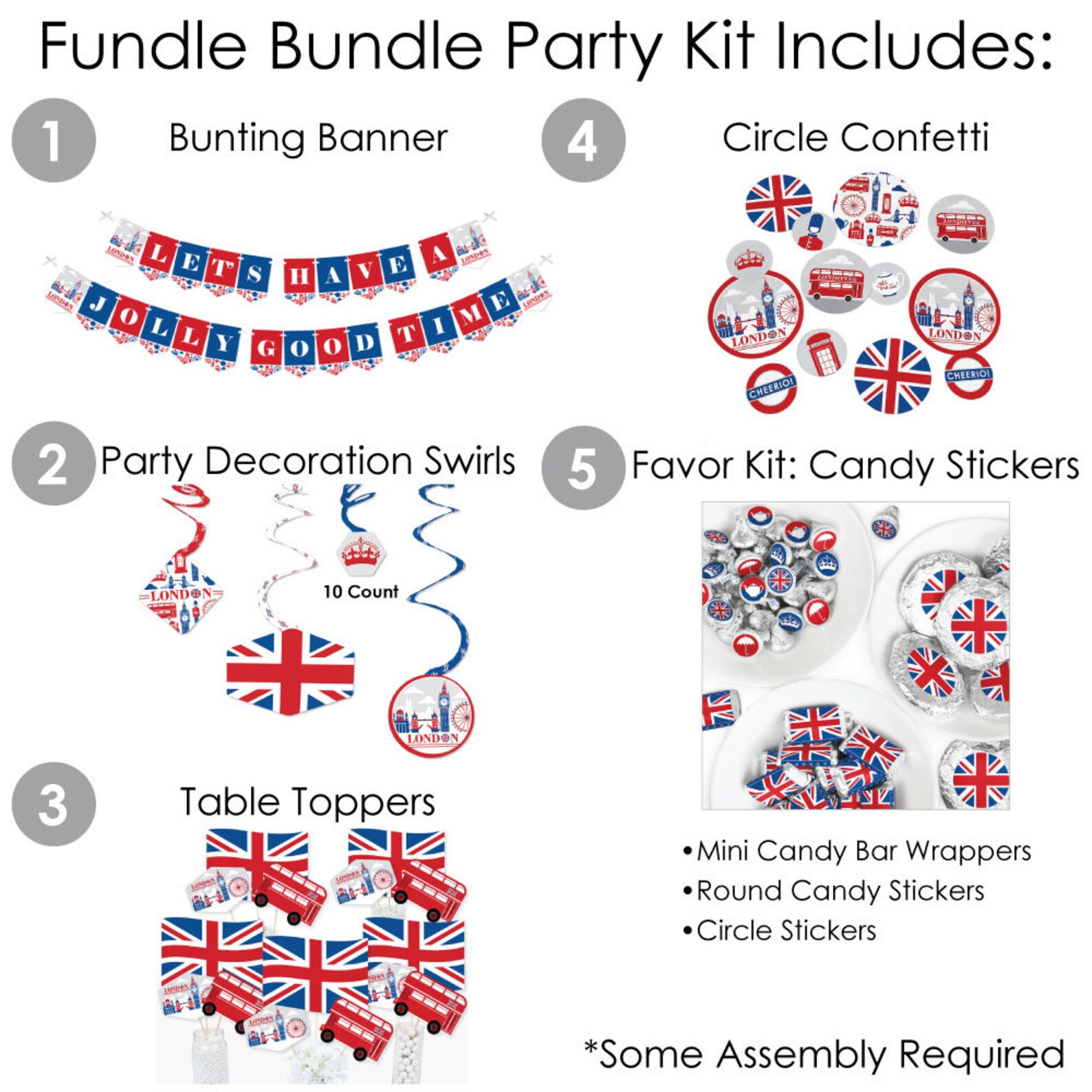 Cheerio London British UK Party Supplies Banner Etsy