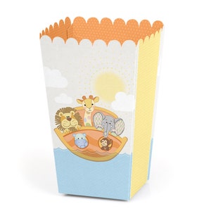 Noah's Ark - Baby Shower or Birthday Favor Popcorn Treat Boxes - Set of 12