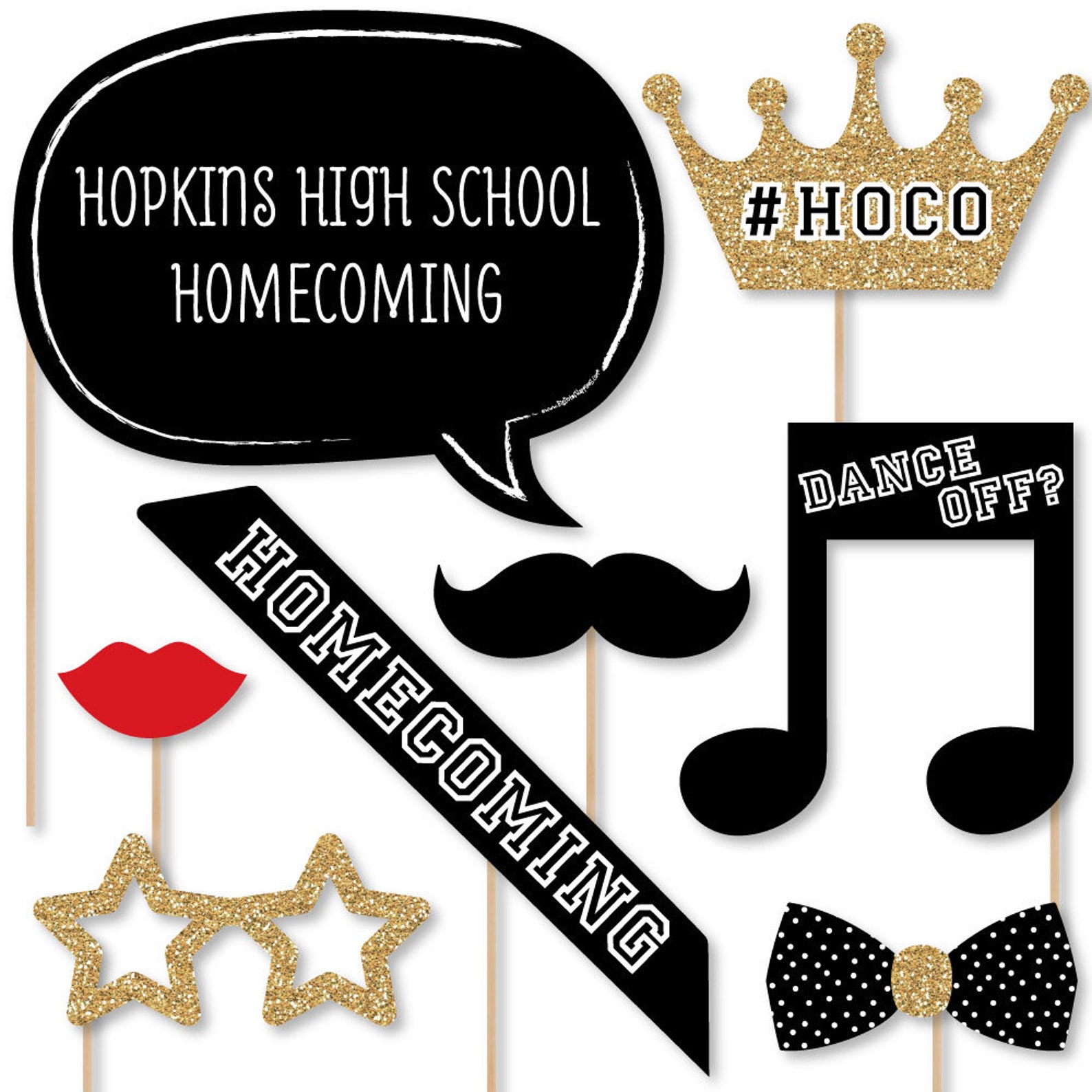 HOCO Dance Homecoming Photo Booth Props High School - Etsy