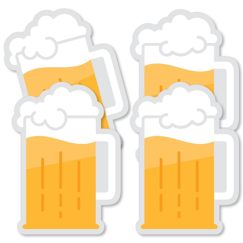 Cheers and Beers Happy Birthday Beer Mug Decorations DIY Etsy