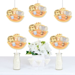 Noah&#39;s Ark Decorations - DIY Noah&#39;s Ark Shaped Decorations - Baby Shower or Birthday Essentials - 20 Ct.