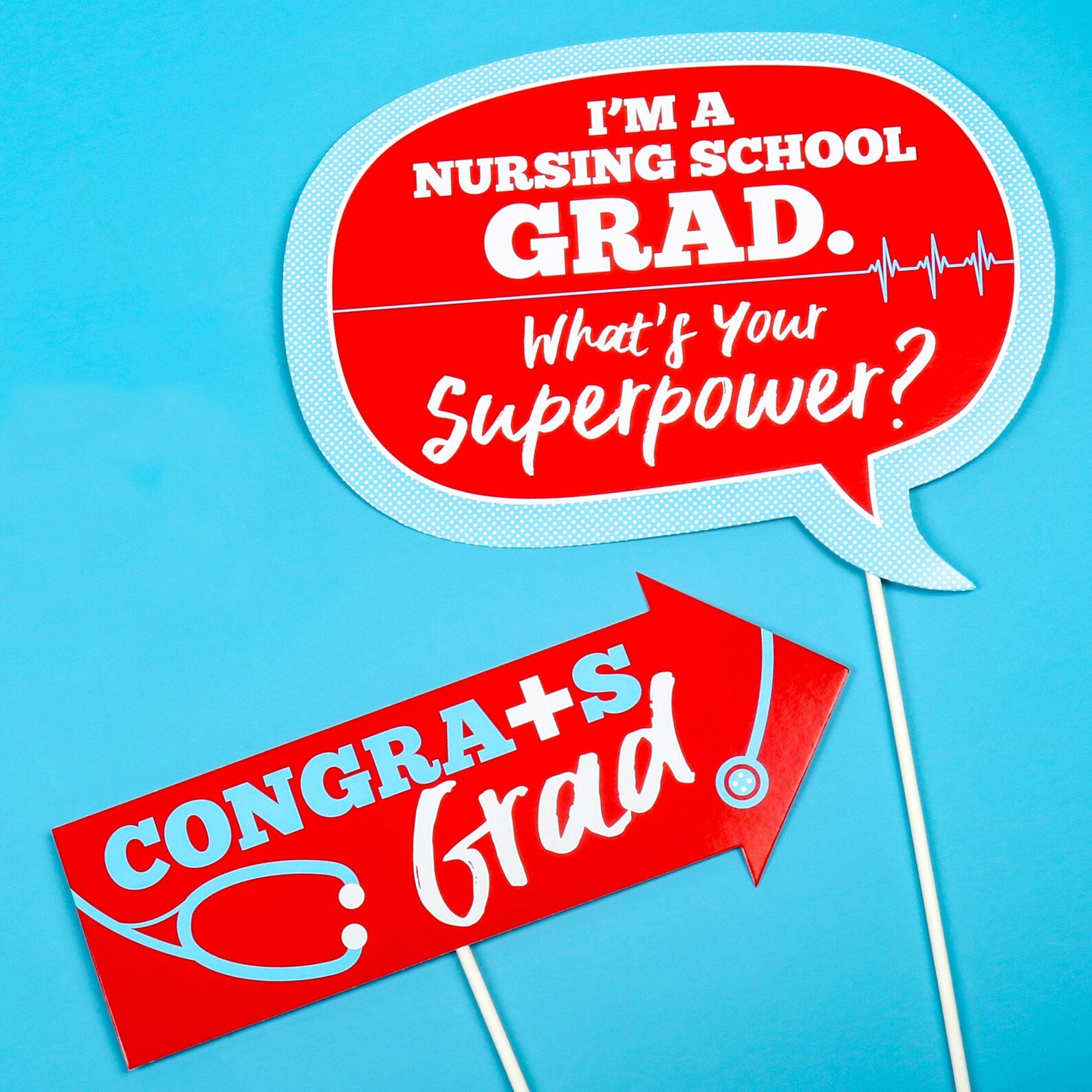 Funny Nurse Graduation Photo Booth Props - Medical Nursing Graduation ...