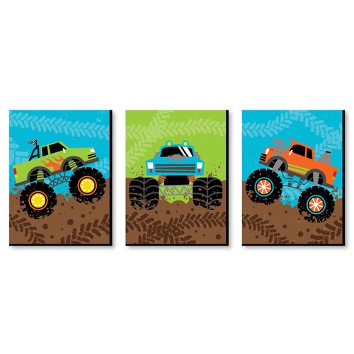 Personalized Monster Truck Wall Decal Wall Decor Nursery Etsy