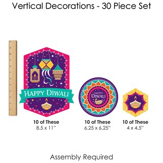 Striscione Happy Diwali Per Decorazioni Casa – Ghirlanda A Forma Di Freccia Con Motivi Floreali, Decorazione Festa Deepavali Pooja
