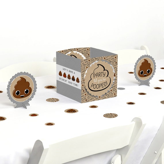 Party 'Til You're Pooped Centerpiece & Table Decoration Kit Poop