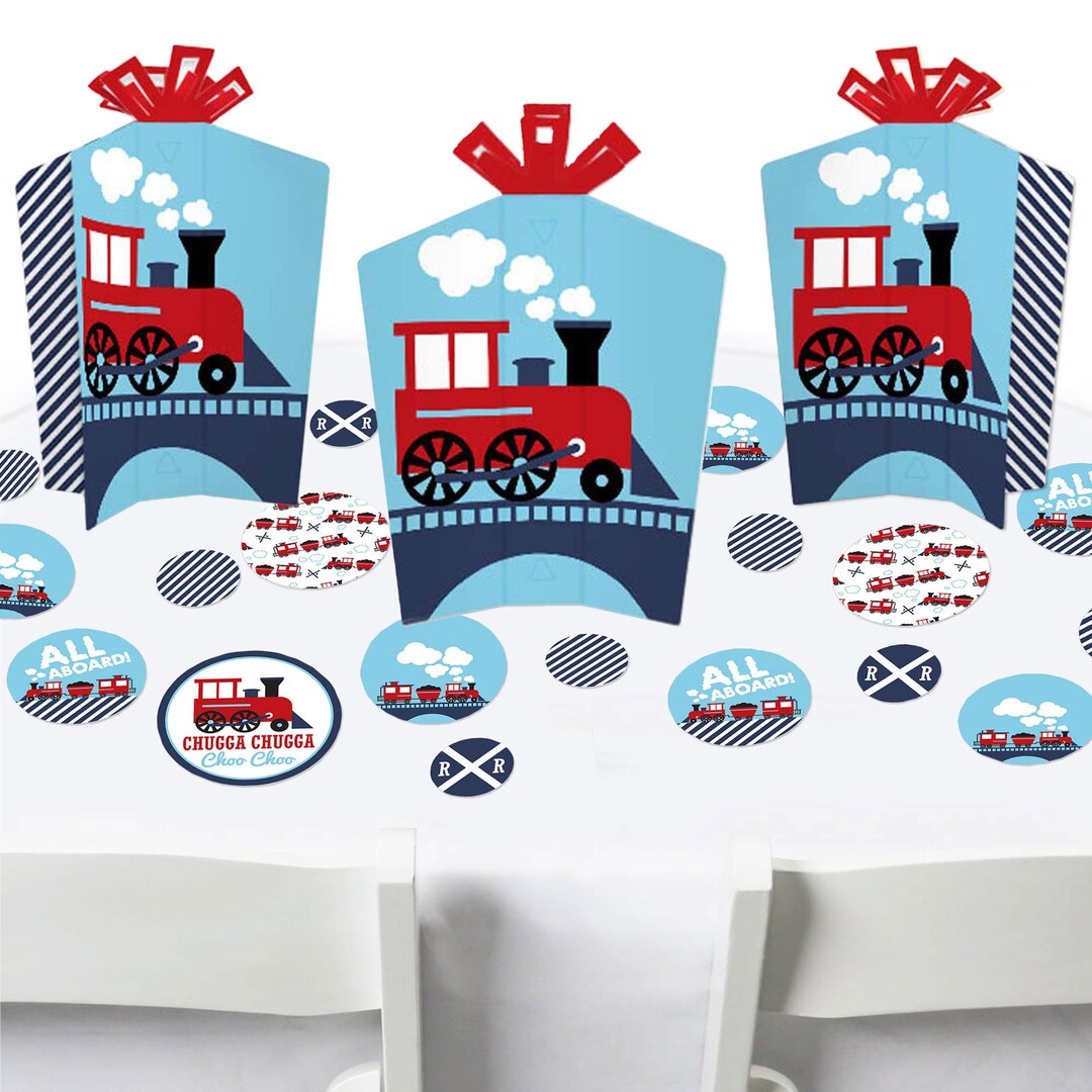 Steam Train Parties Railroad Party Crossing - Steam Train Birthday Party or Baby Shower ...