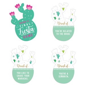 Drink If Game - Final Fiesta - Last Fiesta Bachelorette Party Game - 24 Count