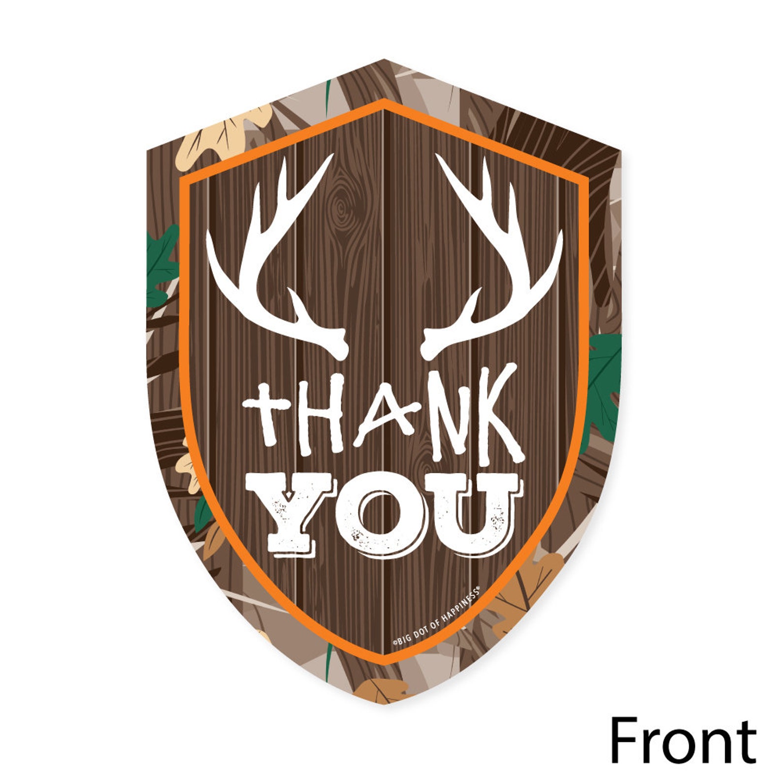 Gone Hunting Shaped Thank You Cards Deer Hunting Camo Baby - Etsy