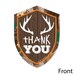 Gone Hunting Shaped Thank You Cards Deer Hunting Camo Baby Shower or ...