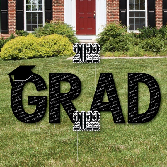 Graduation Cheers Grad Yard Sign Outdoor Lawn Decorations Etsy