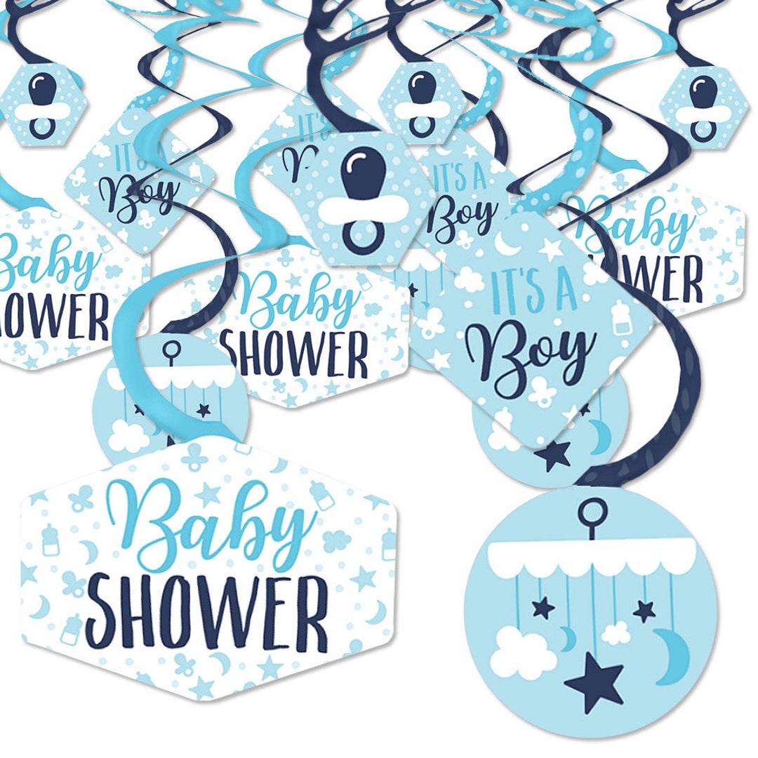 Its a Boy Blue Baby Shower Hanging Decor Party Decoration Etsy