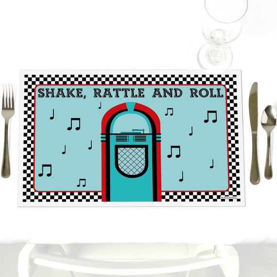 50 S Sock Hop Party Table Decorations 1950 S Rock N Roll Party