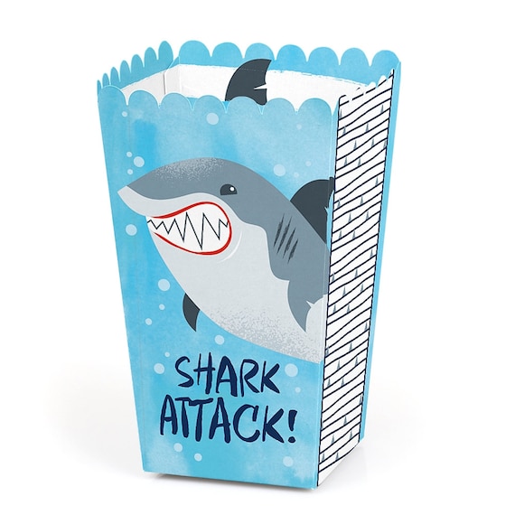 Jawsome Shark Viewing Week Party or Birthday Party Table Toppers Centerpiece Sticks Shark Themed Party Supplies -15 Ct Shark Zone