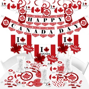 Canada Day Canadian Party Supplies Banner Decoration Kit - Etsy