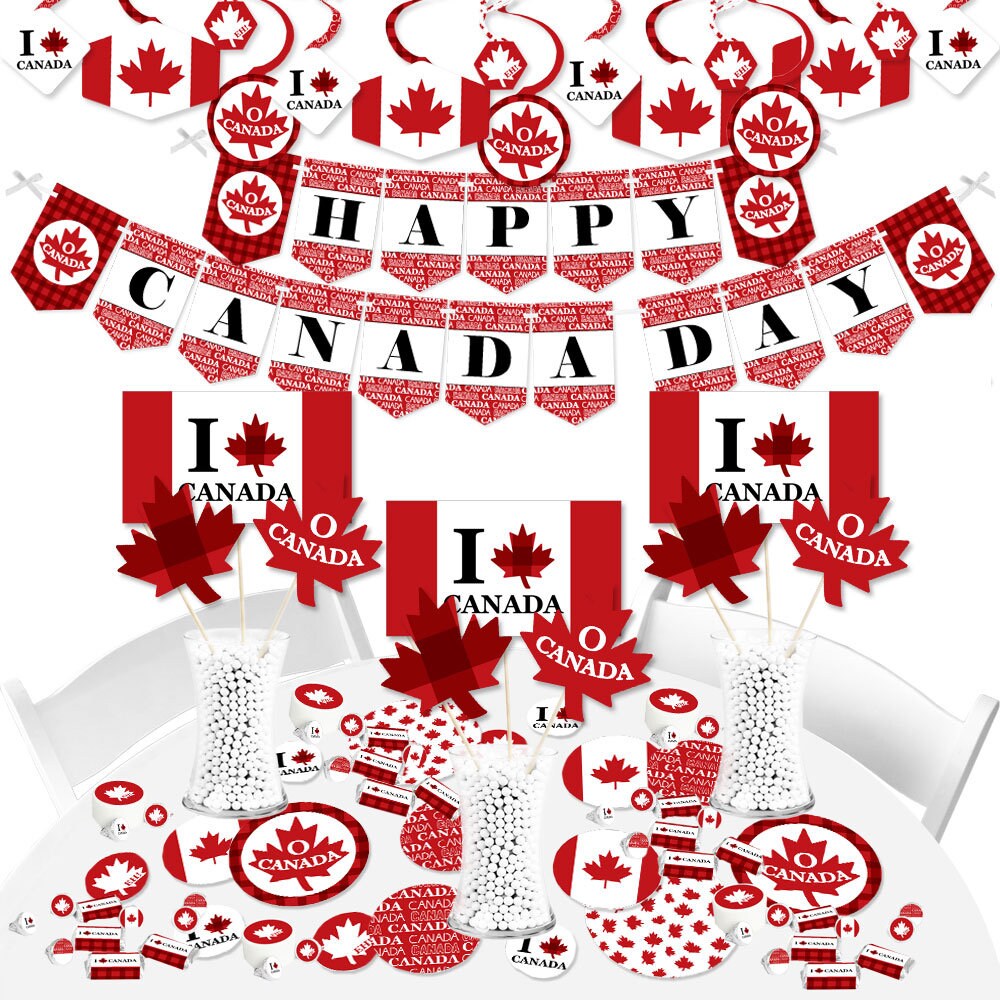 Canada Day Canadian Party Supplies Banner Decoration Kit Etsy