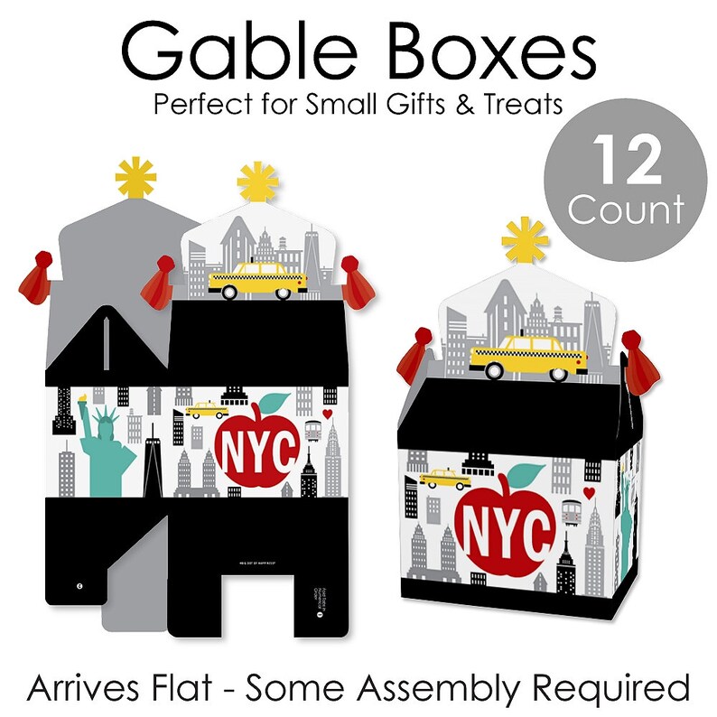NYC Cityscape Treat Box Party Favors New York City Party Etsy