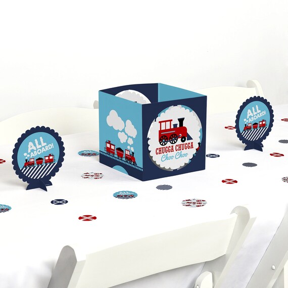 Railroad Party Crossing Centerpiece Table Decoration Kit