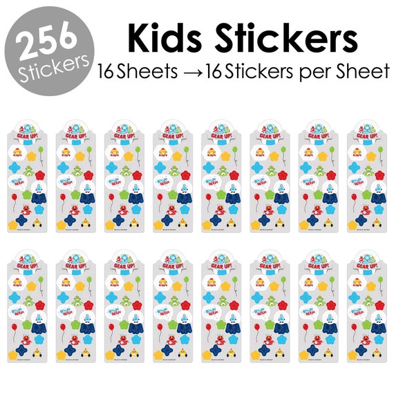256 Stickers Big Dot of Happiness Gear Up Robots 16 Sheets Birthday Party Favor Kids Stickers 256 Stickers Big Dot of Happiness Gear Up Robots 16 Sheets Birthday Party Favor Kids Stickers