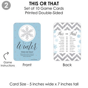 Winter Wonderland 4 Snowflake Holiday Party and Winter Wedding Games 10 ...