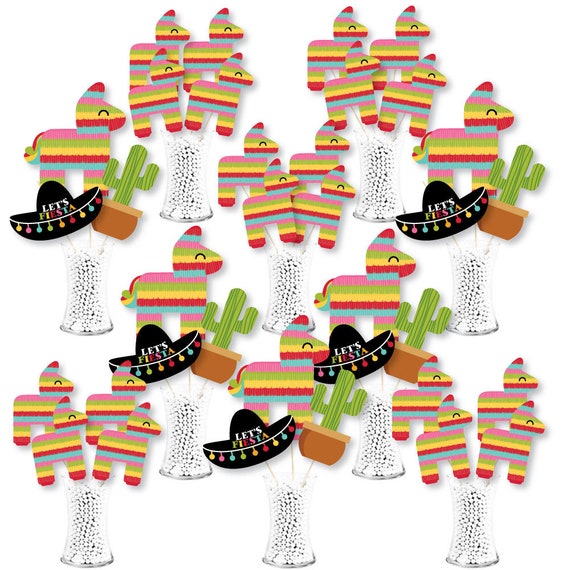 Let’s Fiesta - Mexican Fiesta Centerpiece Sticks - Showstopper Table Toppers - 35 Pieces Il_570xn