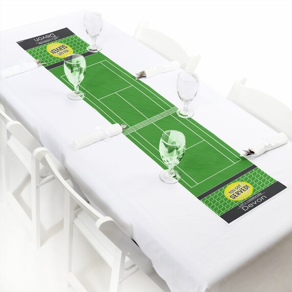 You Got Served Tennis Petite Table Runner 12 X 60 Custom