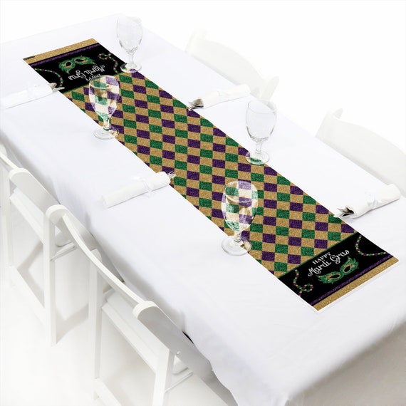 Mardi Gras - Petite Masquerade Party Paper Table Runner - 12 x 60 inches Il_570xn