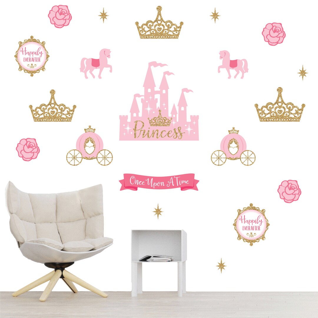 Little Princess Crown - Peel and Stick Nursery and Kids Room Vinyl Wall ...