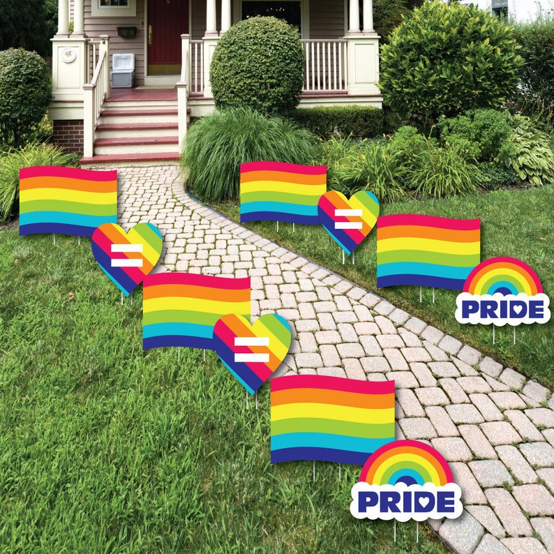 Love is Love Gay Pride Lawn Decorations Outdoor LGBTQ | Etsy