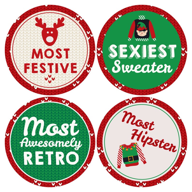 Ugly Sweater Contest Awards Funny Christmas Party Name Etsy ugly-sweater-contest-awards-funny-christmas-party-name-etsy