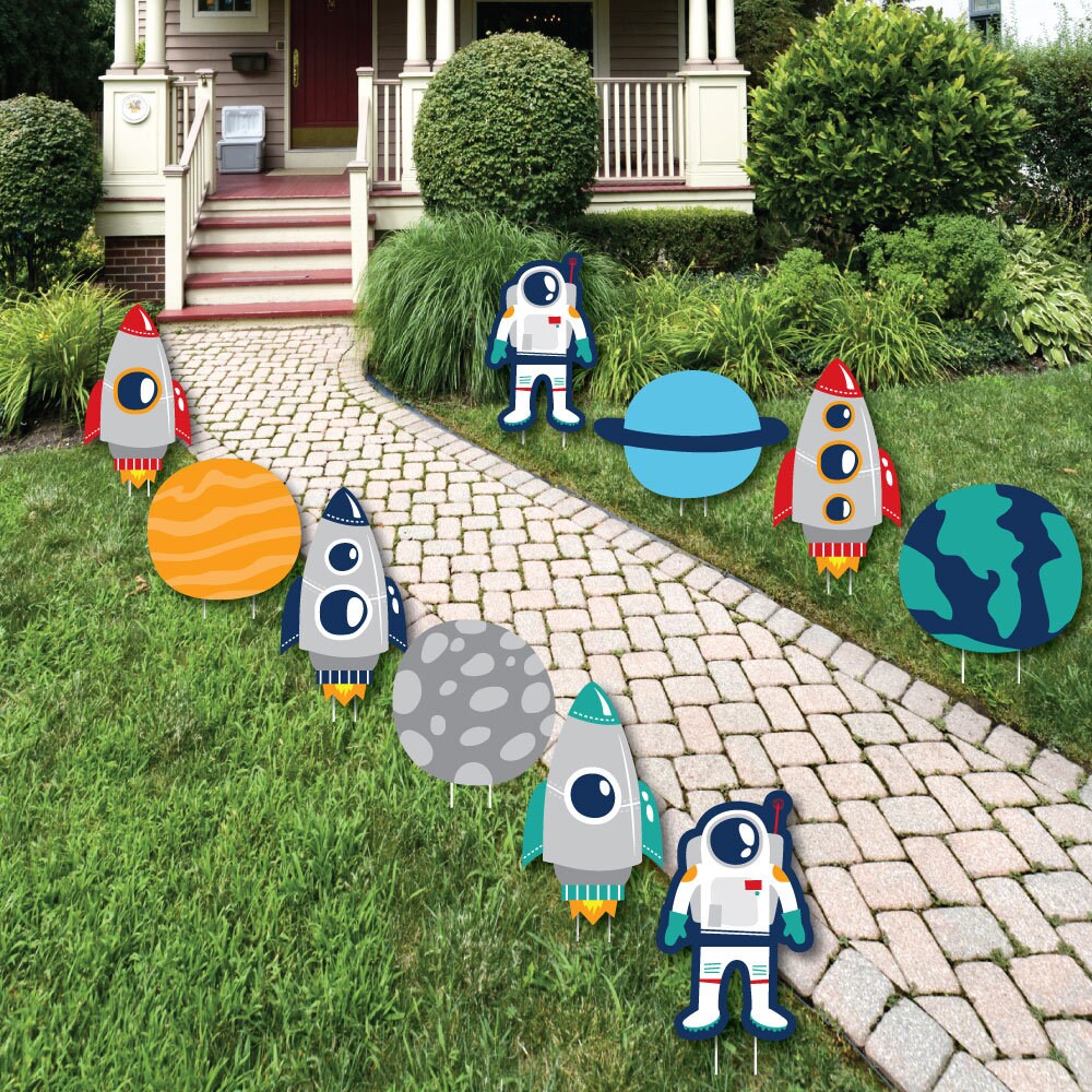 Blast off to Outer Space Decorations Outdoor Yard Party | Etsy