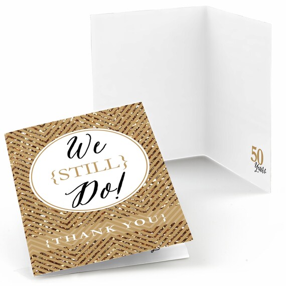 Wedding Anniversary Thank You Cards We Still Do 50th