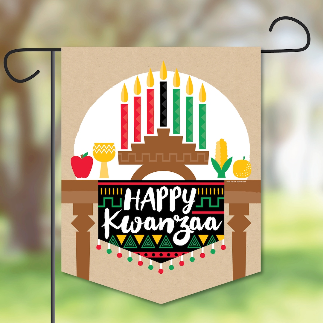 Happy Kwanzaa Outdoor Home Decorations Doublesided Etsy