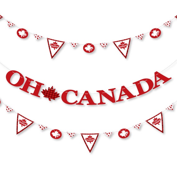 Canada Day Letter Banner Decoration 36 Banner Cutouts And No