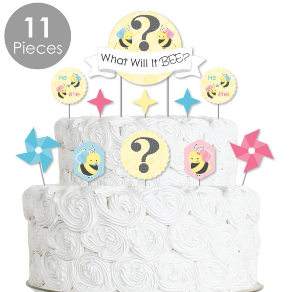 What Will It Bee Gender Reveal Cake Decorating Kit What Etsy