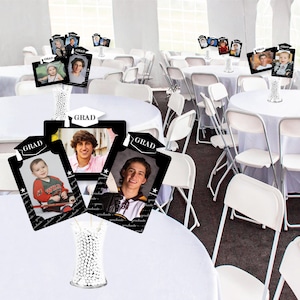 Graduation Cheers Photo Table Toppers Graduation Party Picture Centerpiece Sticks 15 Pieces image 3
