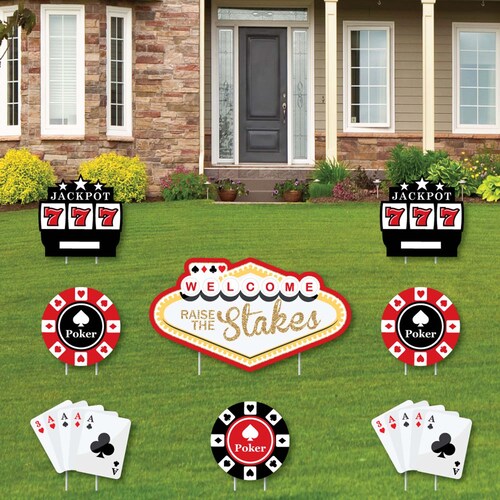 Las Vegas Casino Party Decorations Outdoor Yard Party Etsy