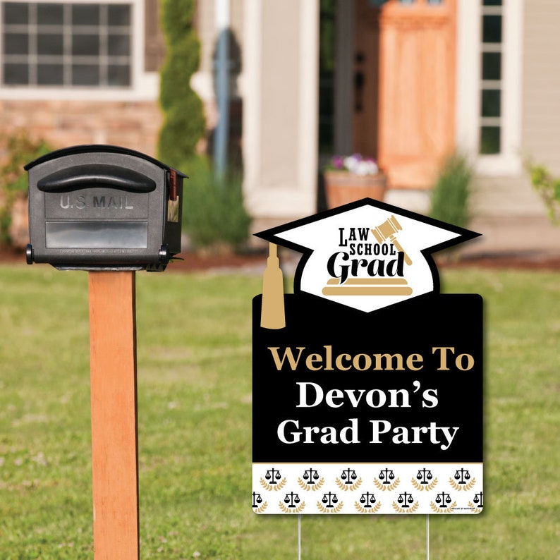 Law School Grad Party Decorations Future Lawyer Graduation Etsy