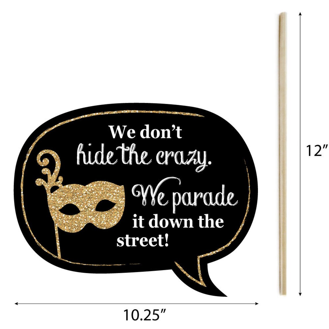 mardi gras photo props