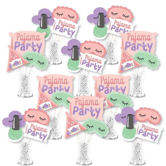 Pajama Slumber Party Girls Sleepover Birthday Party Centerpiece Sticks  Showstopper Table Toppers 35 Pieces -  Hong Kong