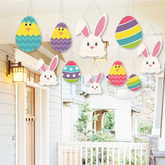 Hippity Hoppity Outdoor Easter Bunny Porch Tree Yard