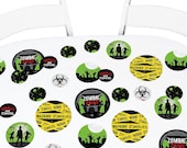 Zombie Zone Confetti Kit - Giant Circle Confetti - Halloween or Birthday Zombie Crawl Party Decorations - Large Confetti - 27 Count Il_170x135